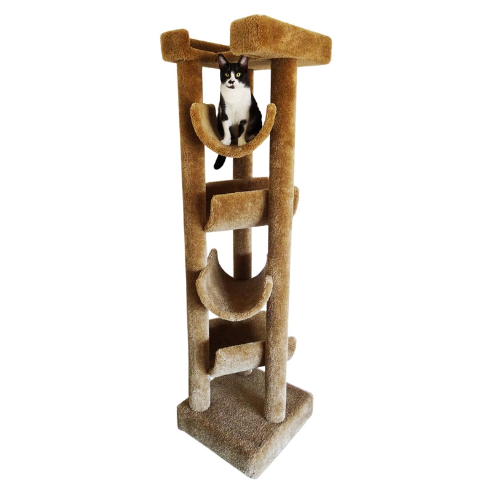New Cat Condos 6& Skyscraper Cat Tree (Beige)