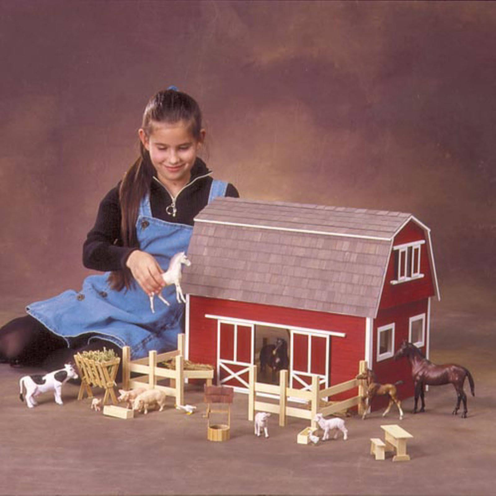 Real Good Toys Ruff and Rustic All American Barn Kit - 1 inch Scale