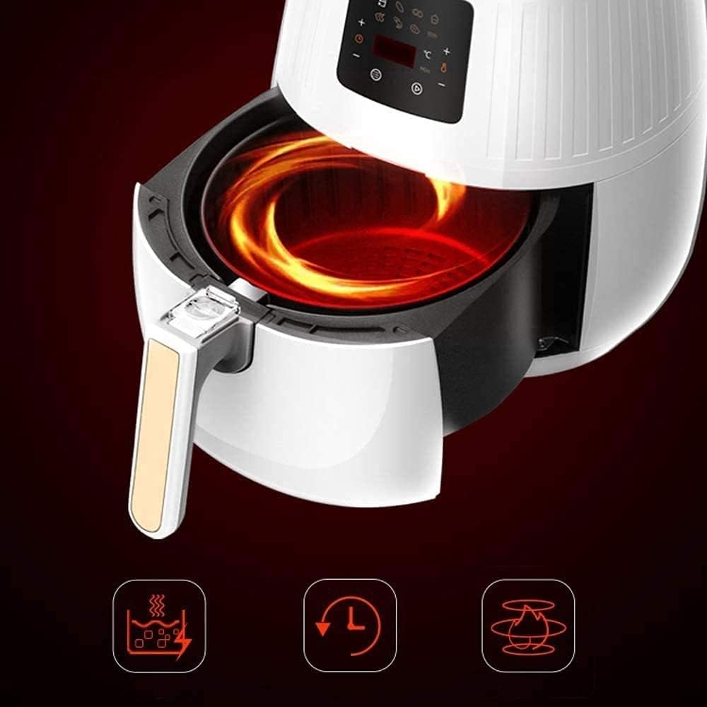 Air Fryer Small Air Fryer Less Oil Airfryer 1500W Air Fryer Oven Pizza Cooker Non-Stick Fry Basket Over Heat Protection Timer+Temperature Control Air Fryers vision lofty ambition