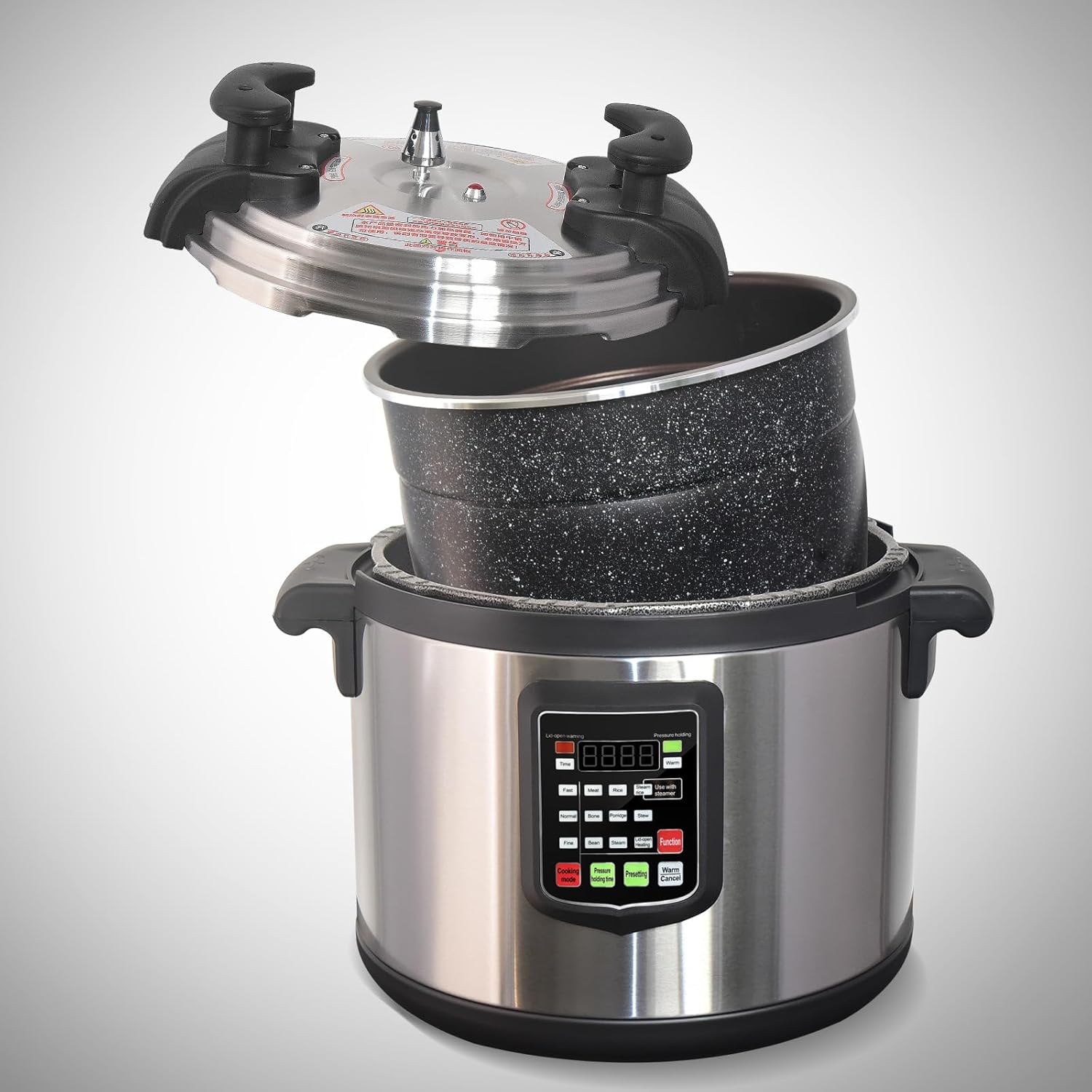 Kolice Commercial Multi-Function Pressure Cooker,Multi Cooker Pressure Canner With Non-stick Inner Pot, 45L (48 QT),5000W,For Hotel Canteen Restaurant and Household Kitchen