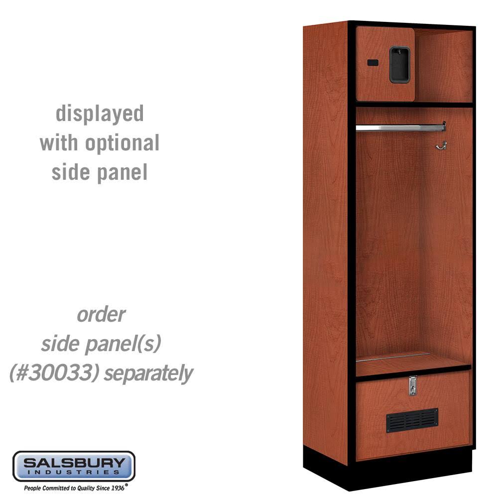 Salsbury Industries Open Access Designer Wood Locker, 18-Inch, Blue