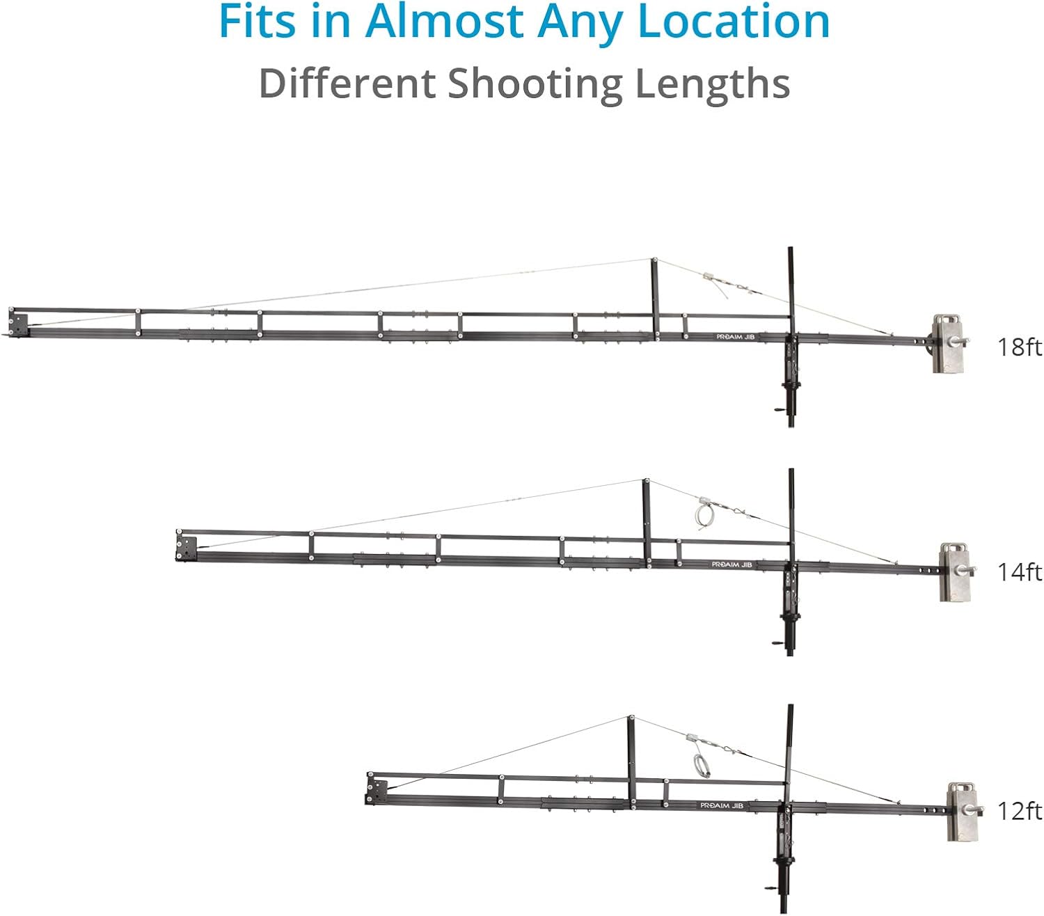 PROAIM 18ft Professional Camera Film Crane Jib (P-18)