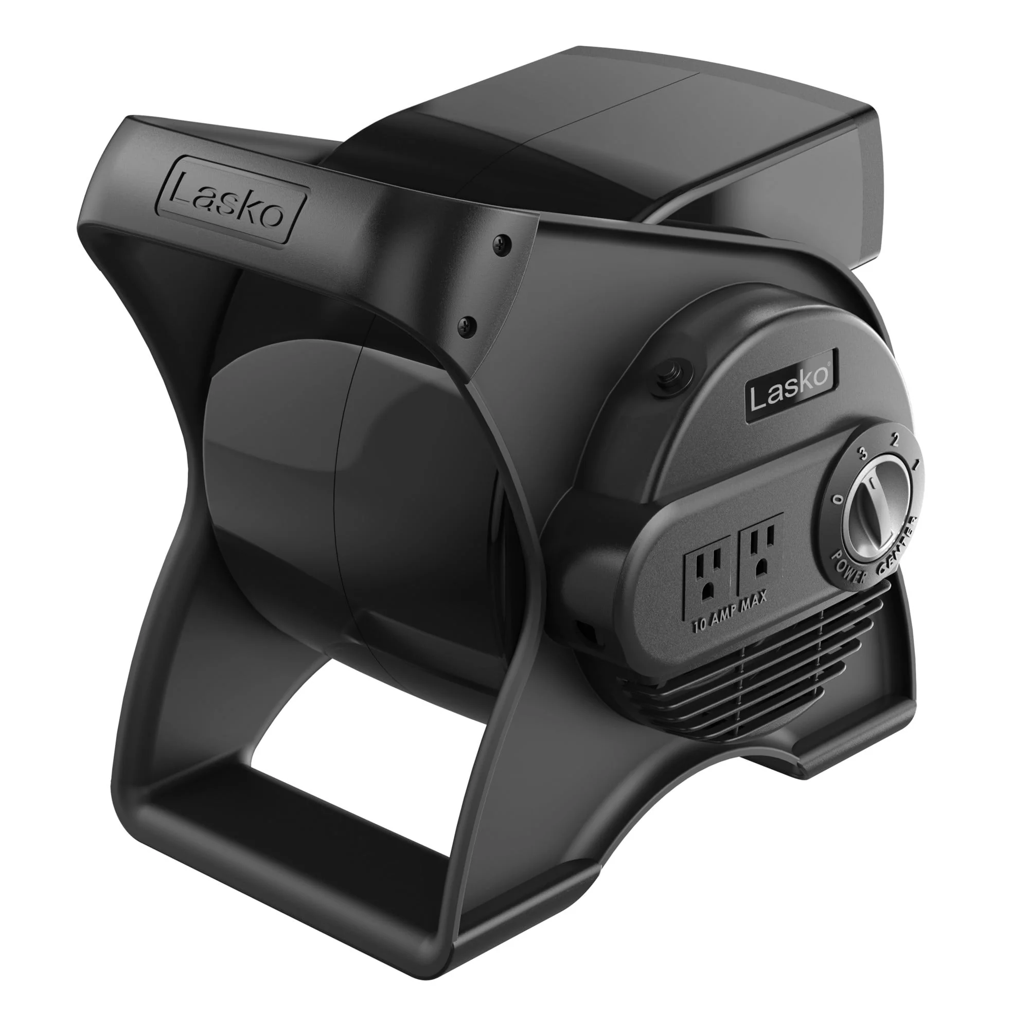 Lasko 12 Pivoting Pro High Velocity 3-Speed Blower Fan with Outlets, Black, U12104, New