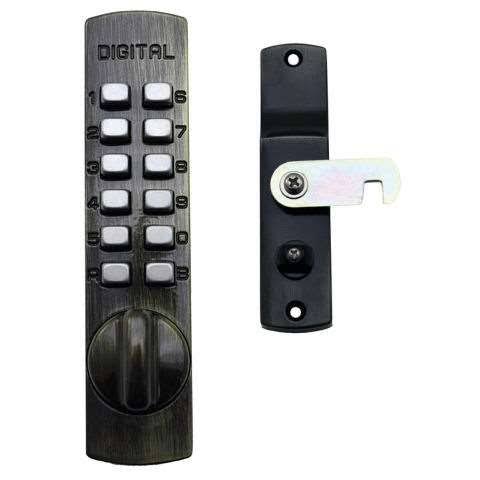 Lockey C-170-BB Mechanical Keyless Cabinet Surface Mount Cam Lock - Bright Brass