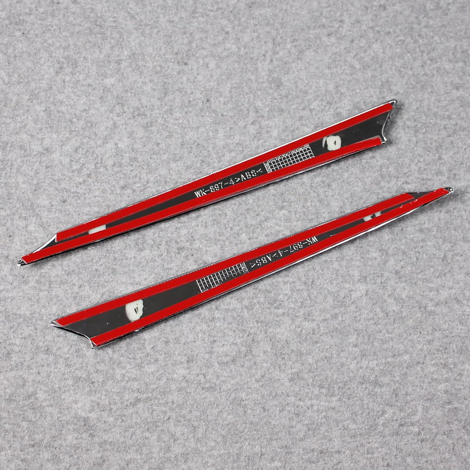 Beautost Fit for Toyota Highlander 2020 2021 2022 Rear Trunk Lid Molding Trim Chrome ABS Pack of 2
