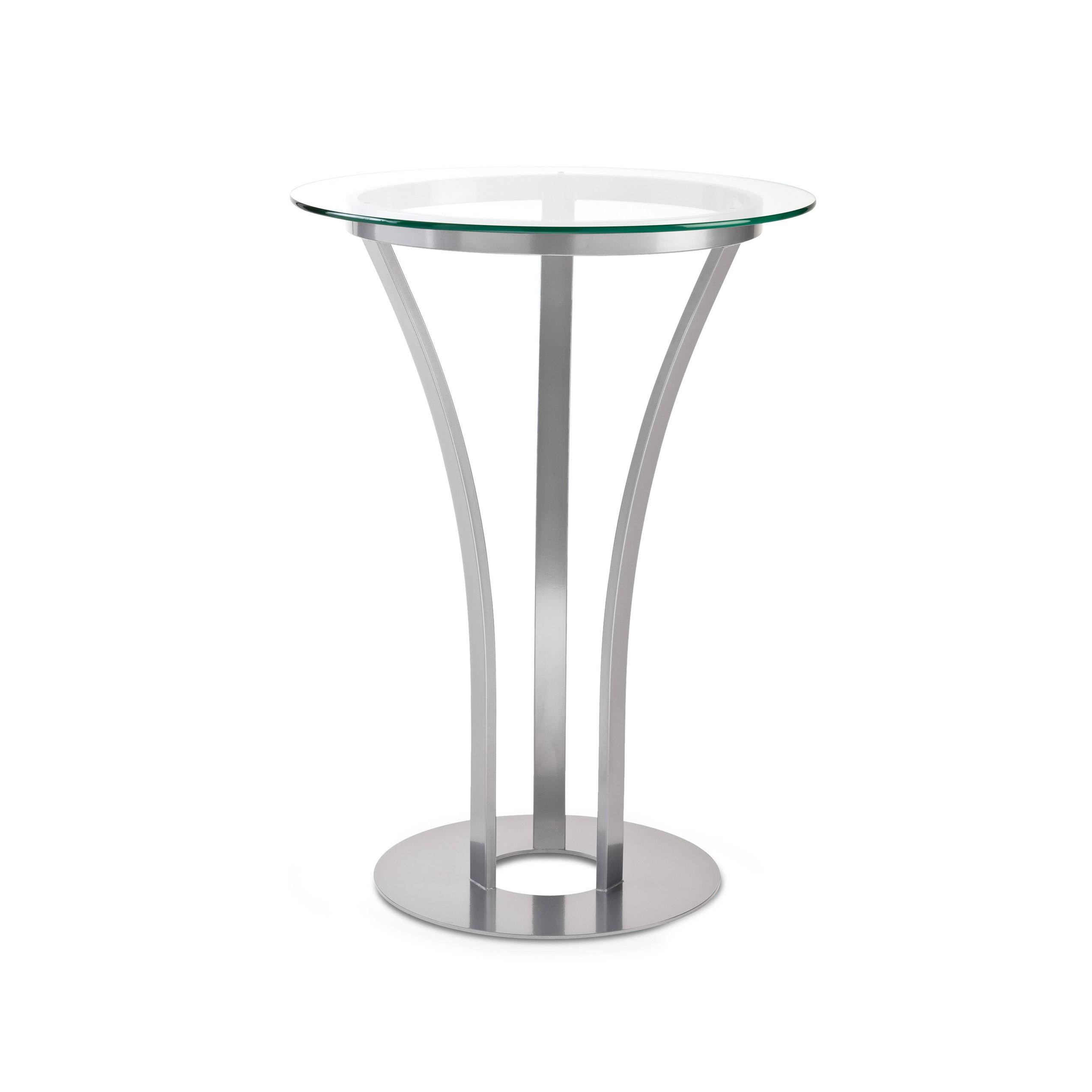 Amisco Dalia Glass Top Bar Height Table