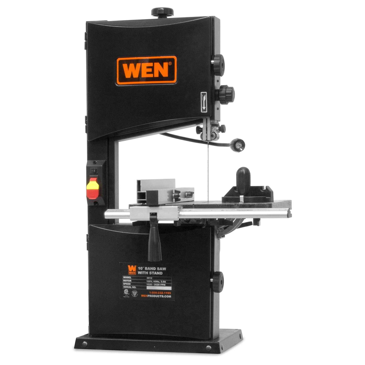 WEN BA3962 3.5-Amp 10-Inch Two-Speed Band Saw with Stand and Worklight - Shop Hardware Tools Online Store