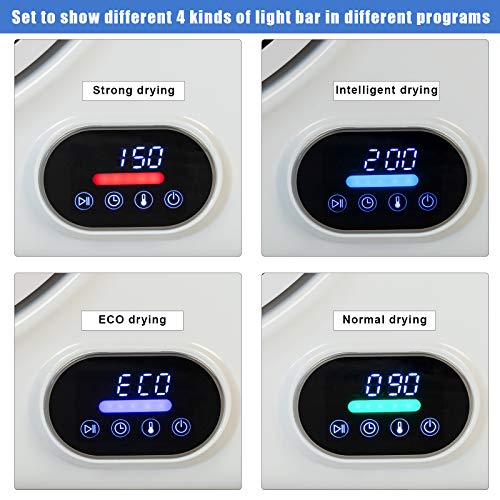 Electric Portable Clothes Dryer, Laundry Dryer with Stainless Steel Tub