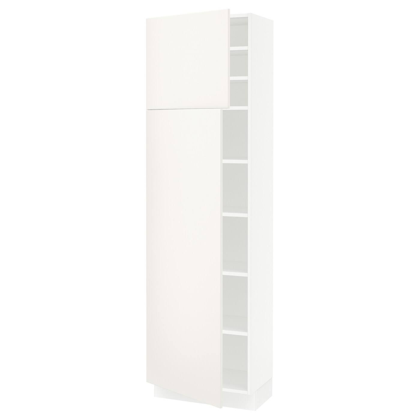 IKEA - SEKTION High Cabinet with shelves/2 Doors, white/Veddinge White, 24x15x80 29364877