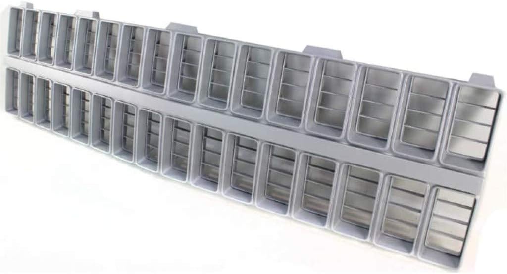 For Chevy C10 / C20 / C30 / K10 / K20 / K30 Grille Assembly 1981 1982 | Argent Shell & Insert | Plastic | GM1200120 | 14021295