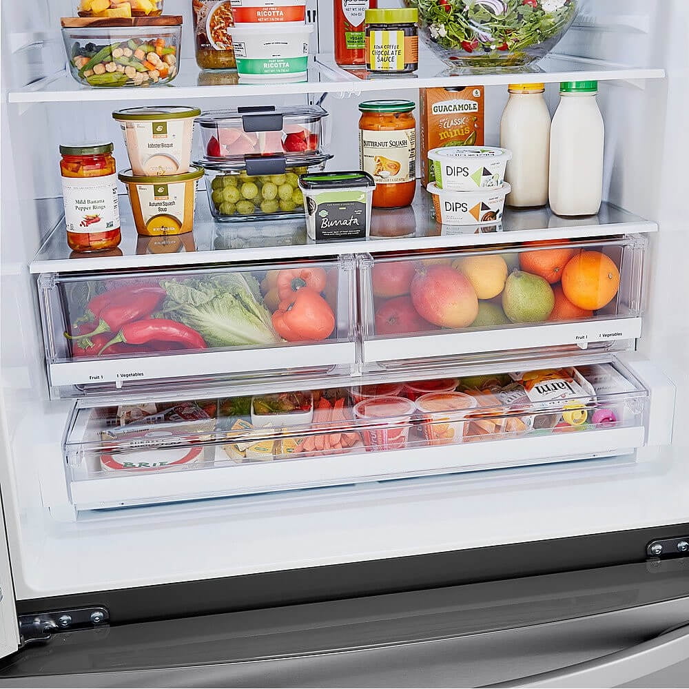 36 Inch Smart Freestanding French Door Refrigerator with 29 cu. ft.