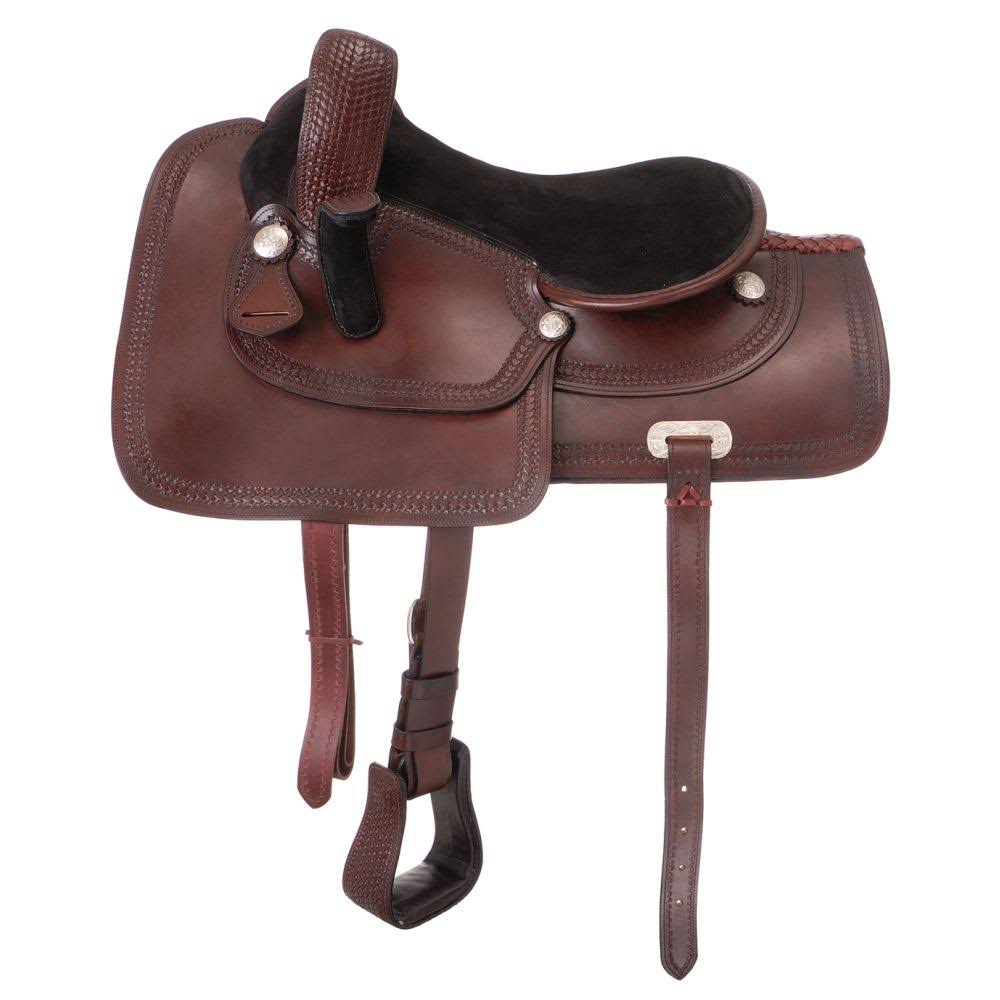 Royal King Basket Border Side Saddle Dark Oil
