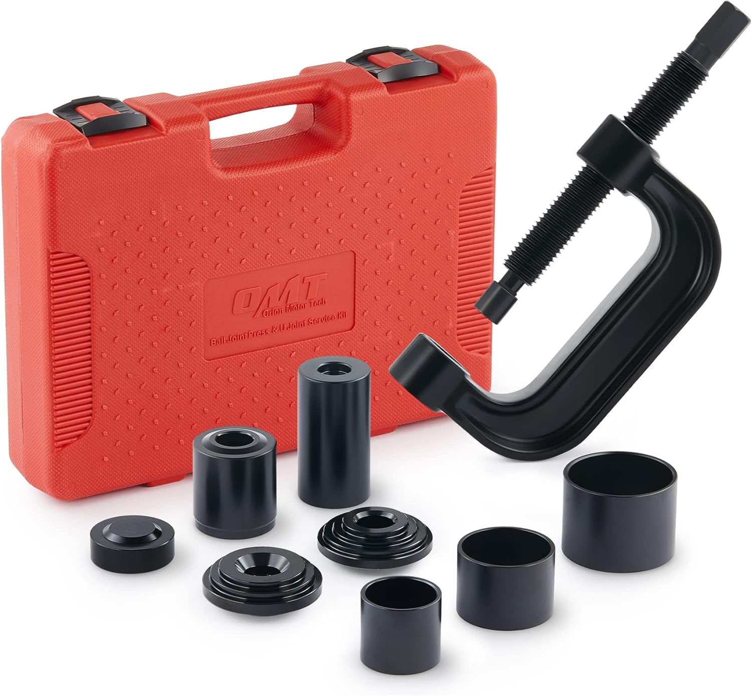 Orion Motor Tech Heavy Duty Ball Joint Press & U Joint Removal Tool Kit with 4x4 Adapters, for Most 2WD and 4WD Cars and Light Trucks Pack of 2