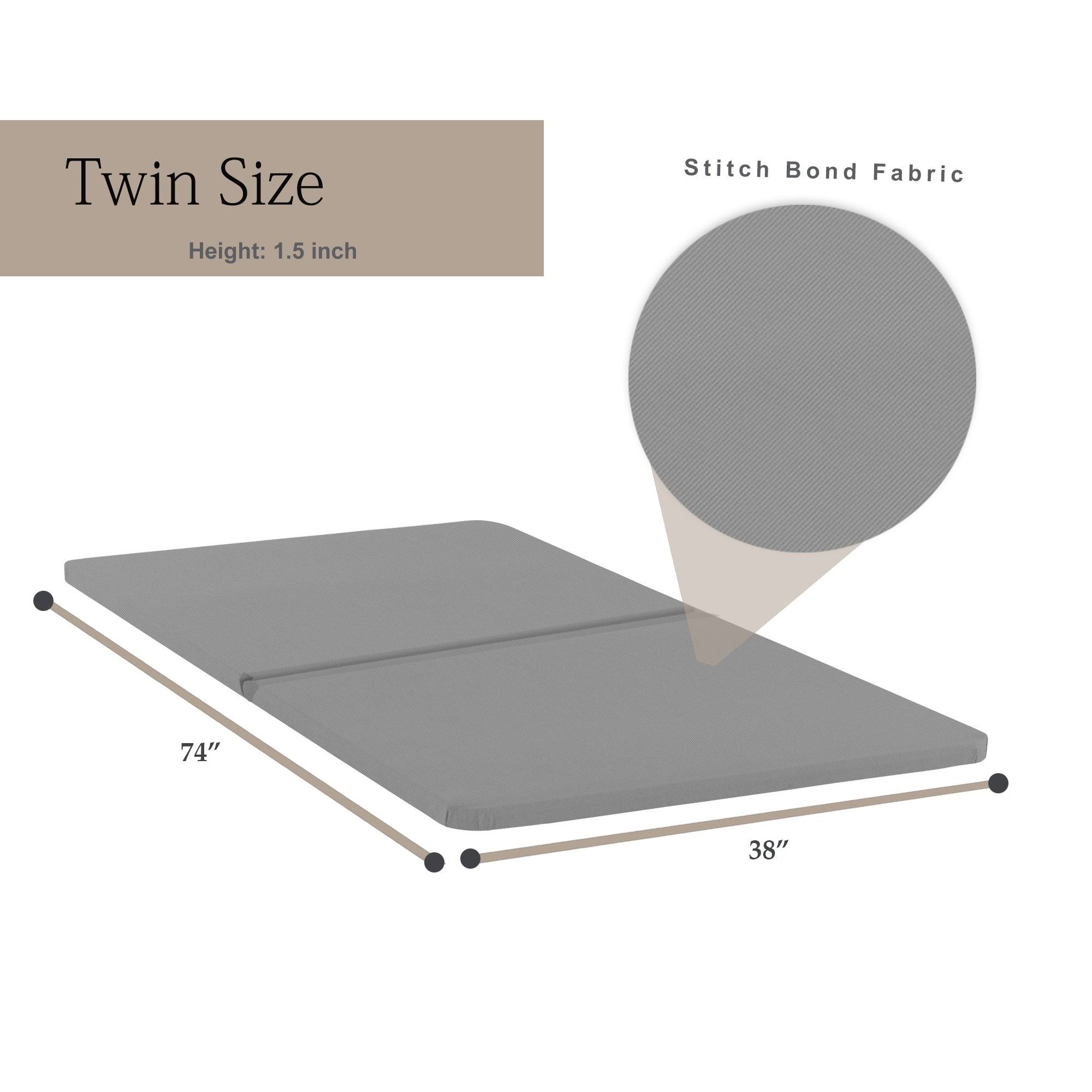 Onetan 1.5-inch Split Fully Assembled Bunkie Board for Mattress/Bed SUPPORT, Set of 2, - Twin