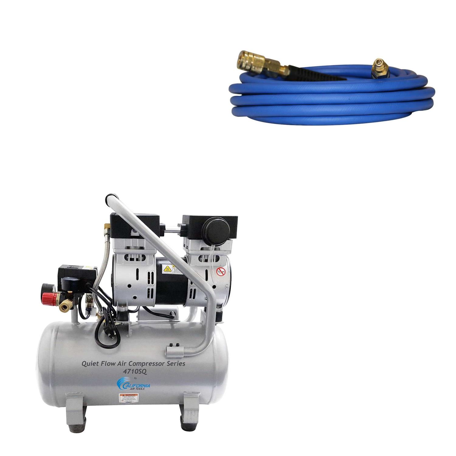 California Air Tools 4710SQH 4.7 Gallon 1 HP Quiet Flow Steel Tank Air Compressor Hose Kit - Shop Hardware Tools Online Store