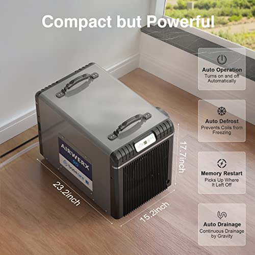 BaseAire Dehumidifiers with Drain Hose for Crawlspace Basement