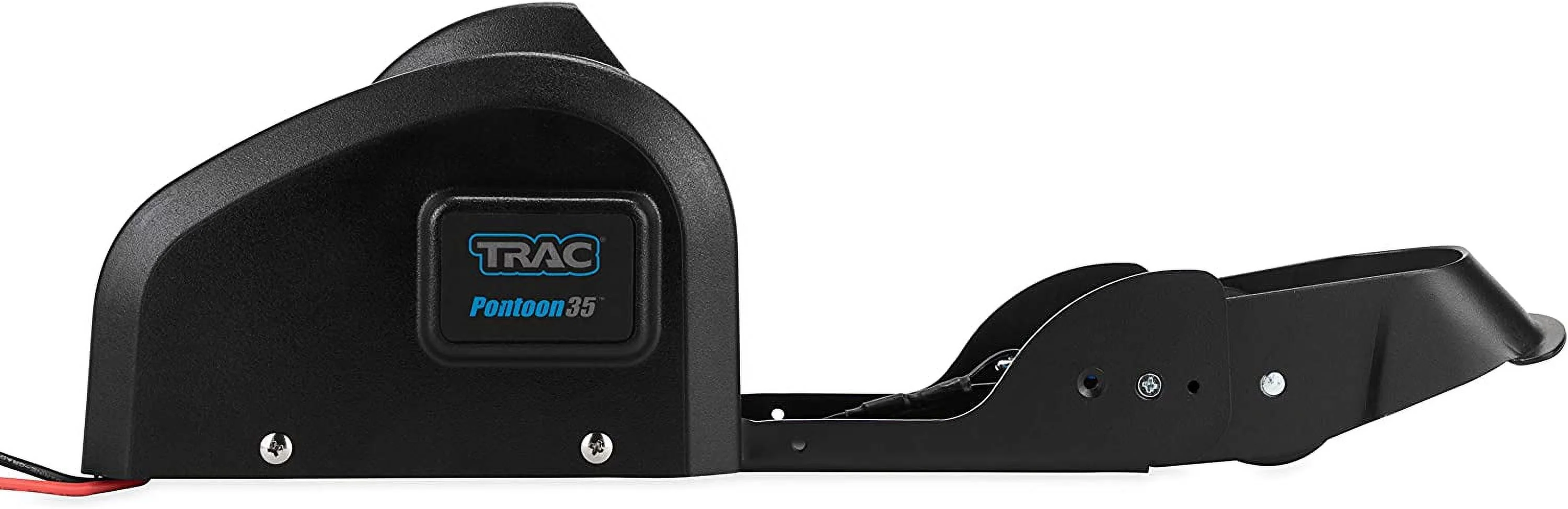 Camco TRAC Outdoors Pontoon 35-G3 Electric Anchor Winch | Features a High-Efficiency, 12-Volt DC, All Steel Gear Motor and 100-feet of Pre-Wound Double-Braid Anchor Rope (69003)