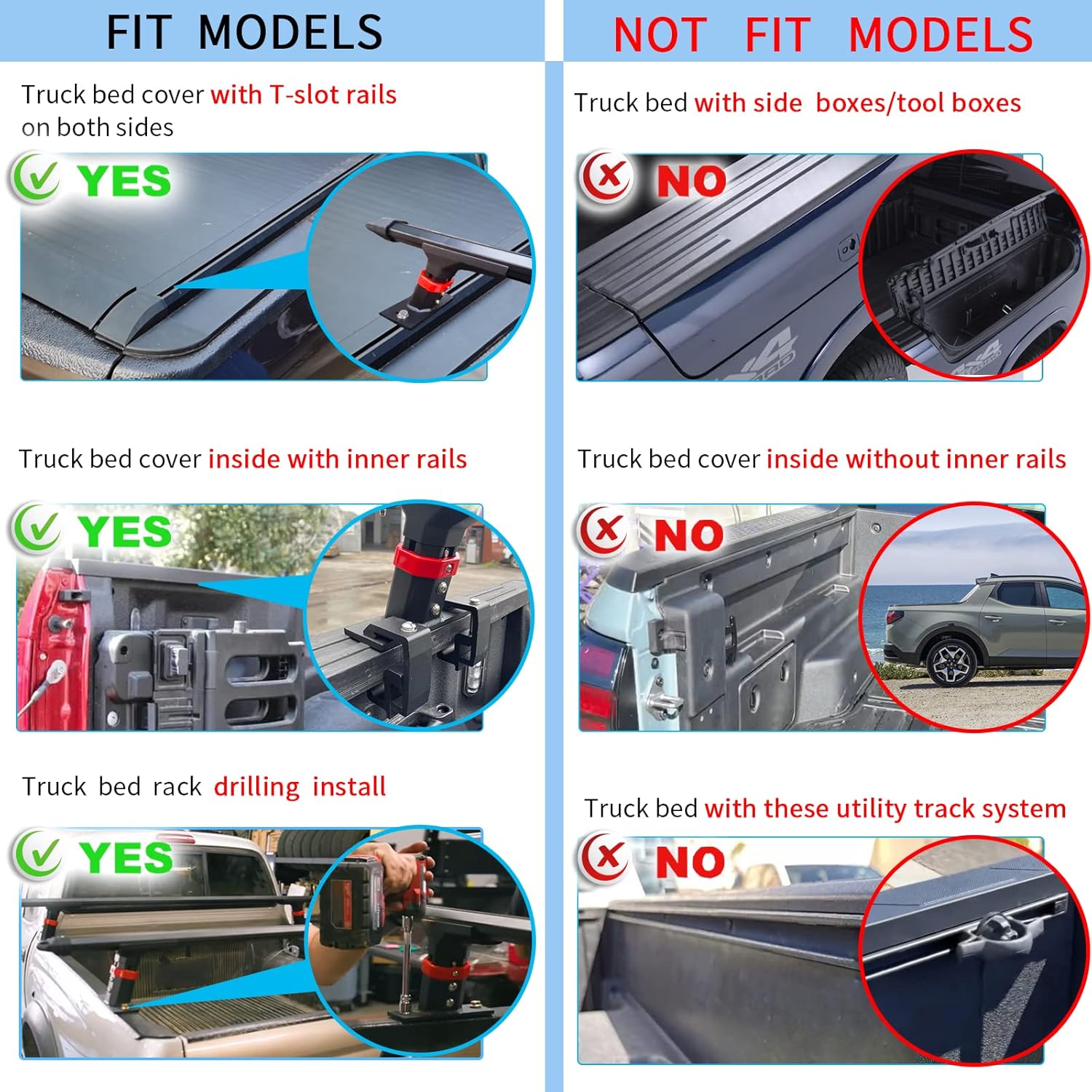 Truck Bed Racks Low Profile, MONOKING Truck Ladder Racks Adjustable Height Heavy Duty Bed Rack for Kayaks Bikes Rooftop Tent