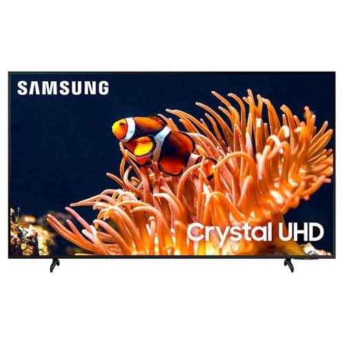 Samsung 43-Inch Class 4K Crystal UHD DU8000 Series HDR Smart TV w/Object Tracking Sound Lite, Motion Xcelerator 120Hz, Ultra Slim Design, Gaming Hub, Alexa Built-in (UN43DU8000, 2024 Model)