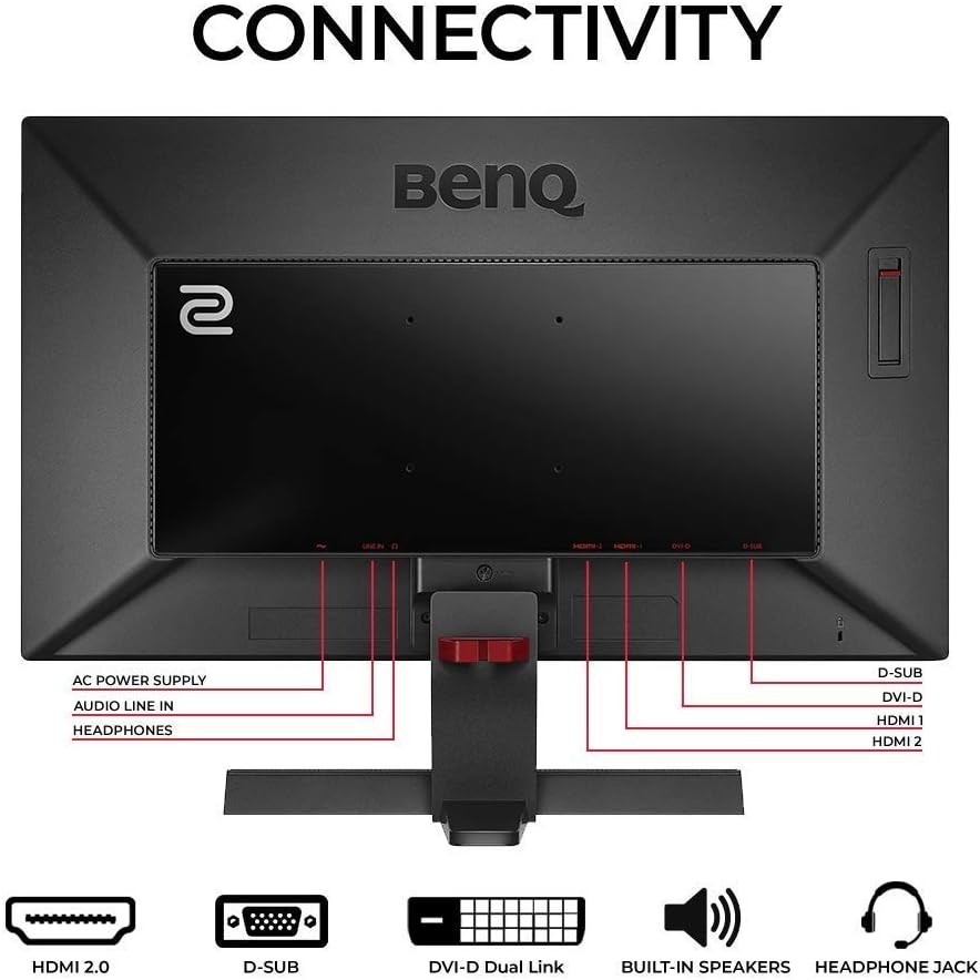 BenQ ZOWIE RL2755 27 inch 1080p Gaming Monitor | 1ms 75Hz | Black Equalizer & Color Vibrance for Competitive Edge