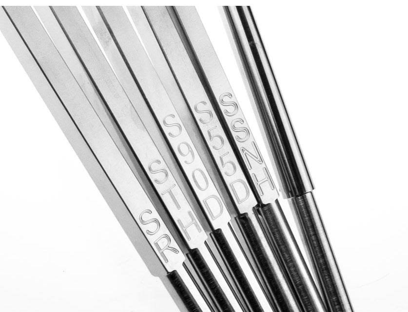 6 Tool Set of Carbide Wood Lathe Tools Plus Interchangeable Foam Grip Handle, Size: 4, with 3 Handles