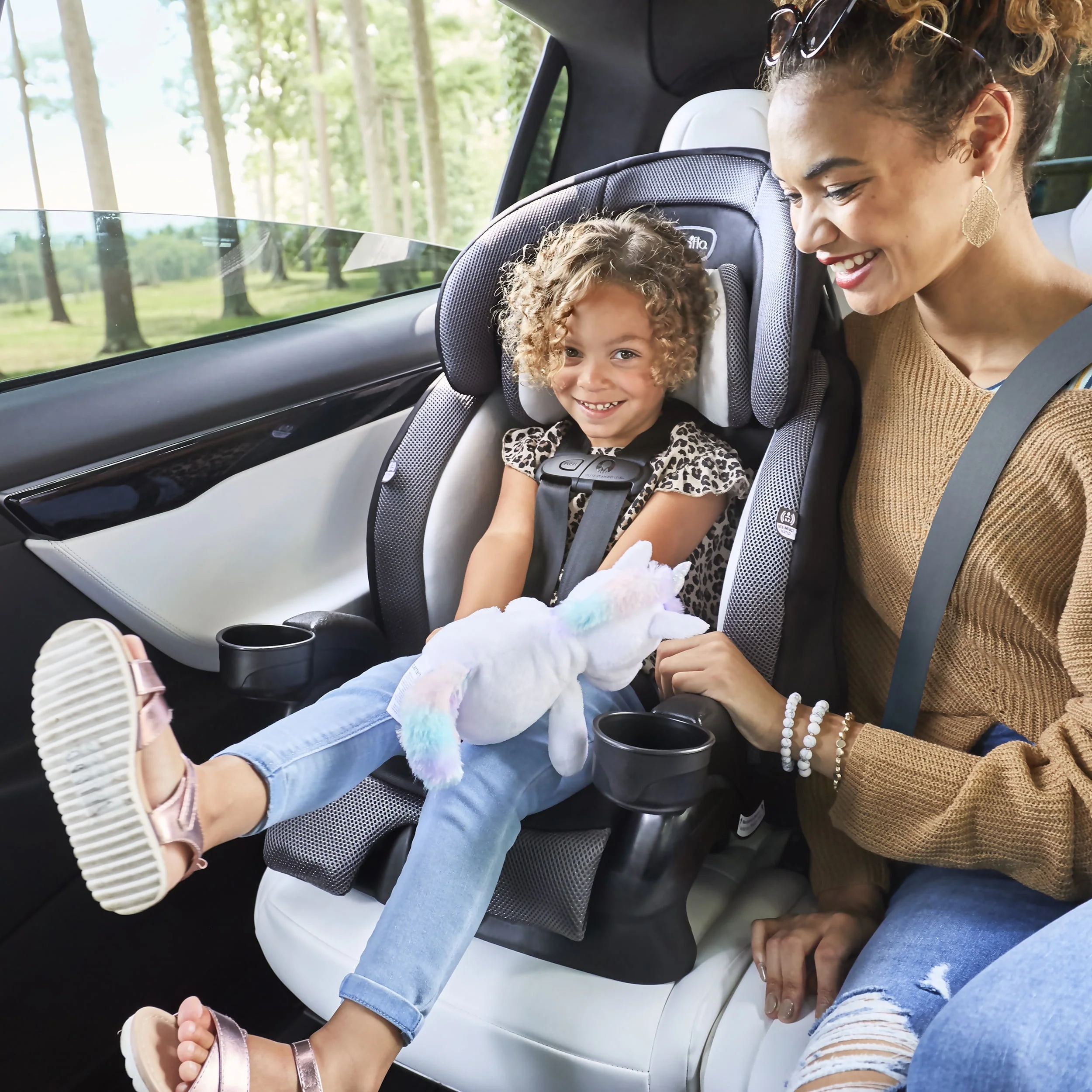Evenflo Chase Plus 2-in-1 Booster Car Seat (Geneva Pink)