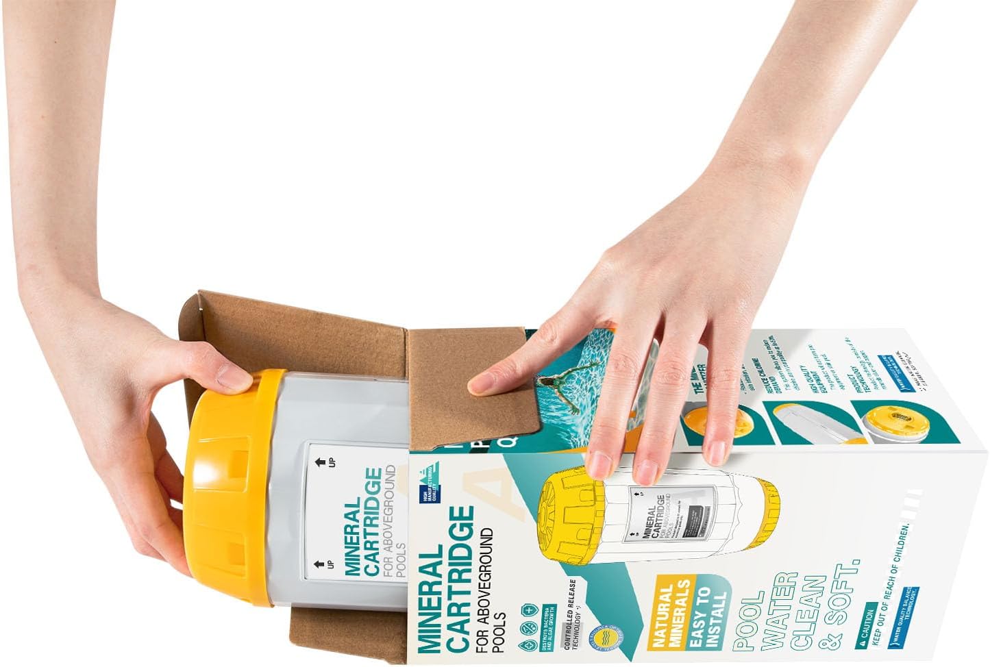 W28165 Mineral Cartridge Replacement Parts Kit Fit for Nature2 A30 Replacement Cartridge, for All Nature 2 Above Ground A Vessels, for Pools 5K to 30K Gallons (Except Limited)，Replace W28166, W26765