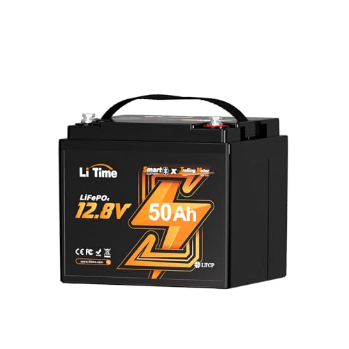 LiTime 12V 100Ah LiFePO4 Battery BCI Group 31 Lithium Battery Built-in 100A BMS, Up to 15000 Deep Cycles, Perfect for RV, Marine, Home Energy Storage