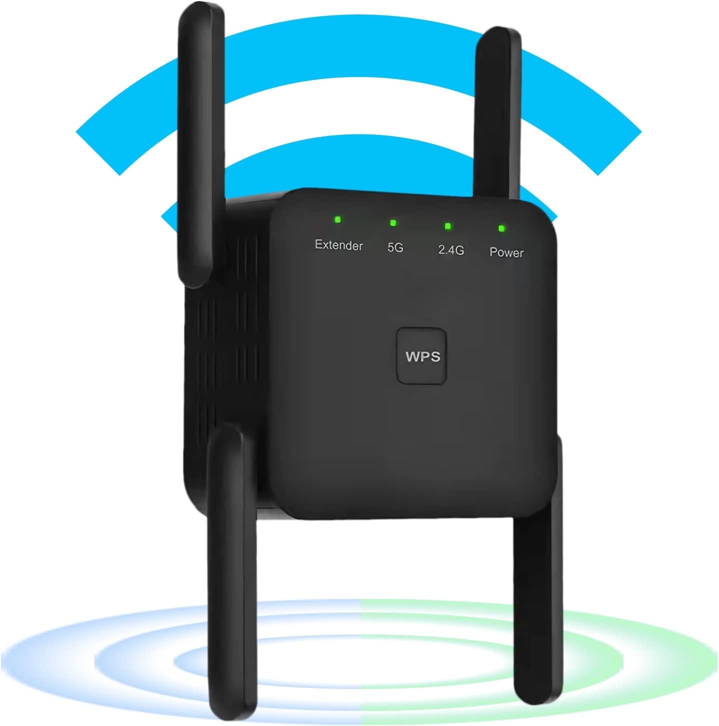 WiFi Range Extender Signal Booster for Home - 1200Mbps Wall-Through Strong WiFi Range Extender, 2.4 & 5G Wireless Internet Repeater with Ethernet Port, WiFi Booster Up to 3000 Sq.ft Full Coverage Pack of 2