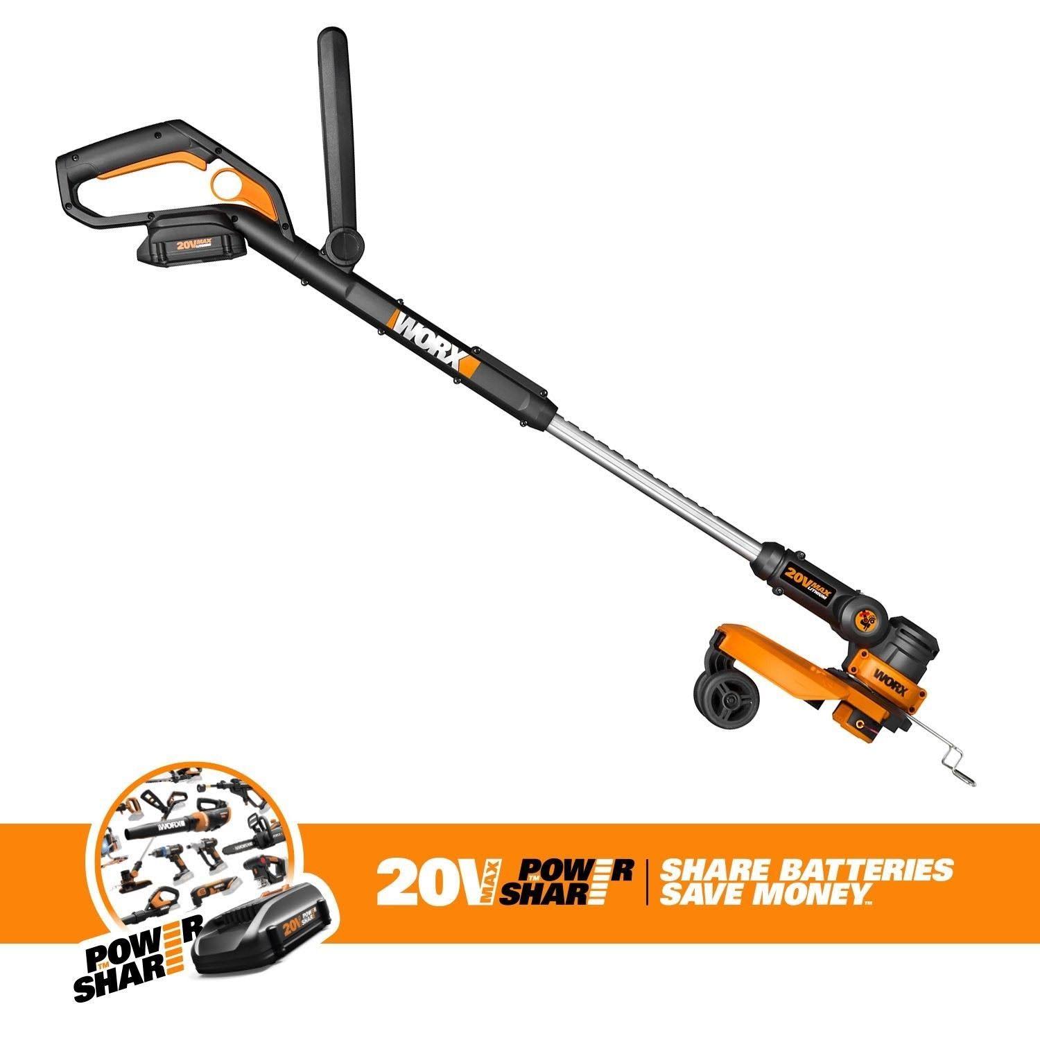 Worx WG160.9 20V Cordless Lithium Grass Trimmer/Edger and Mini Mower Tool