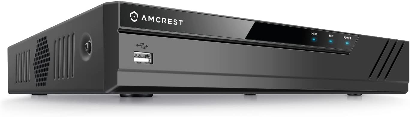 Amcrest NV4116E-HS 4K 16CH (8-Port PoE) NVR, (1080p/3MP/4MP/5MP/6MP/8MP/4K) Network Video Recorder Supports up to 16 x 4K IP Cameras, 8-Channel Power Over Ethernet, Supports up to 6TB (Not Included)