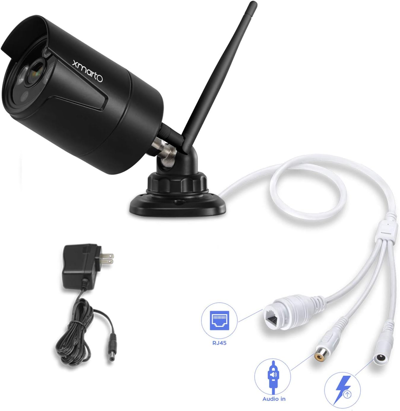 XMARTO 8CH 1080p Wireless Home Security Camera System Wireless with HD WiFi Cameras, WiFi NVR and 1TB HDD (Easy Mobile View, IR Night Vision)