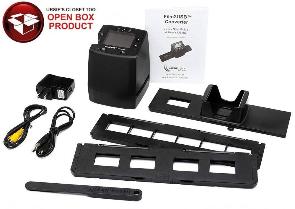 Clearclick Film to USB Converter 35mm Slide and Negative Scanner with 2.3x22 Color