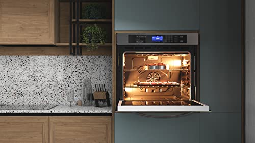 KoolMore Electric Wall Oven with Quiet, Rapid Convection Cooking, Stainless-Steel Unit, Self-Cleaning