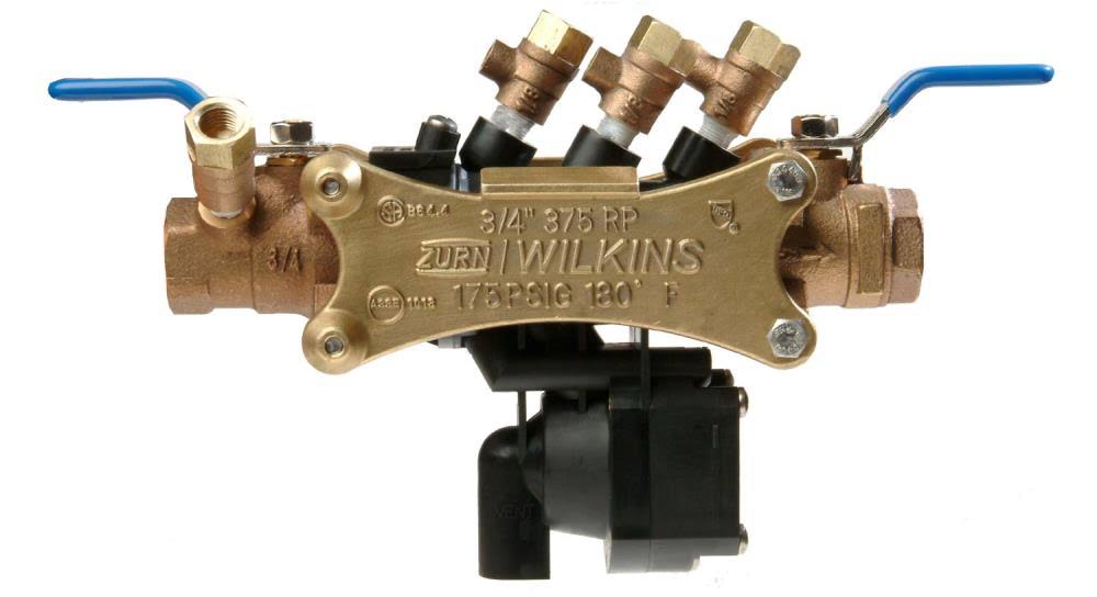 Zurn 1-Inch Lead Free Reduced Pressure Backflow Preventer Wilkins 1-375XL