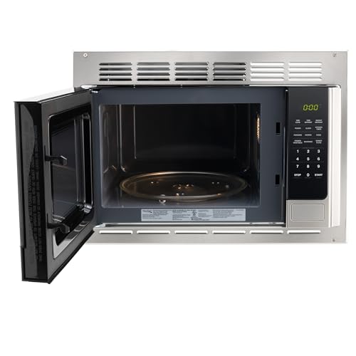 RecPro RV Microwave with Trim Kit | 1.0 Cu. Ft. | 900W | Direct replacement for Greystone and High Pointe