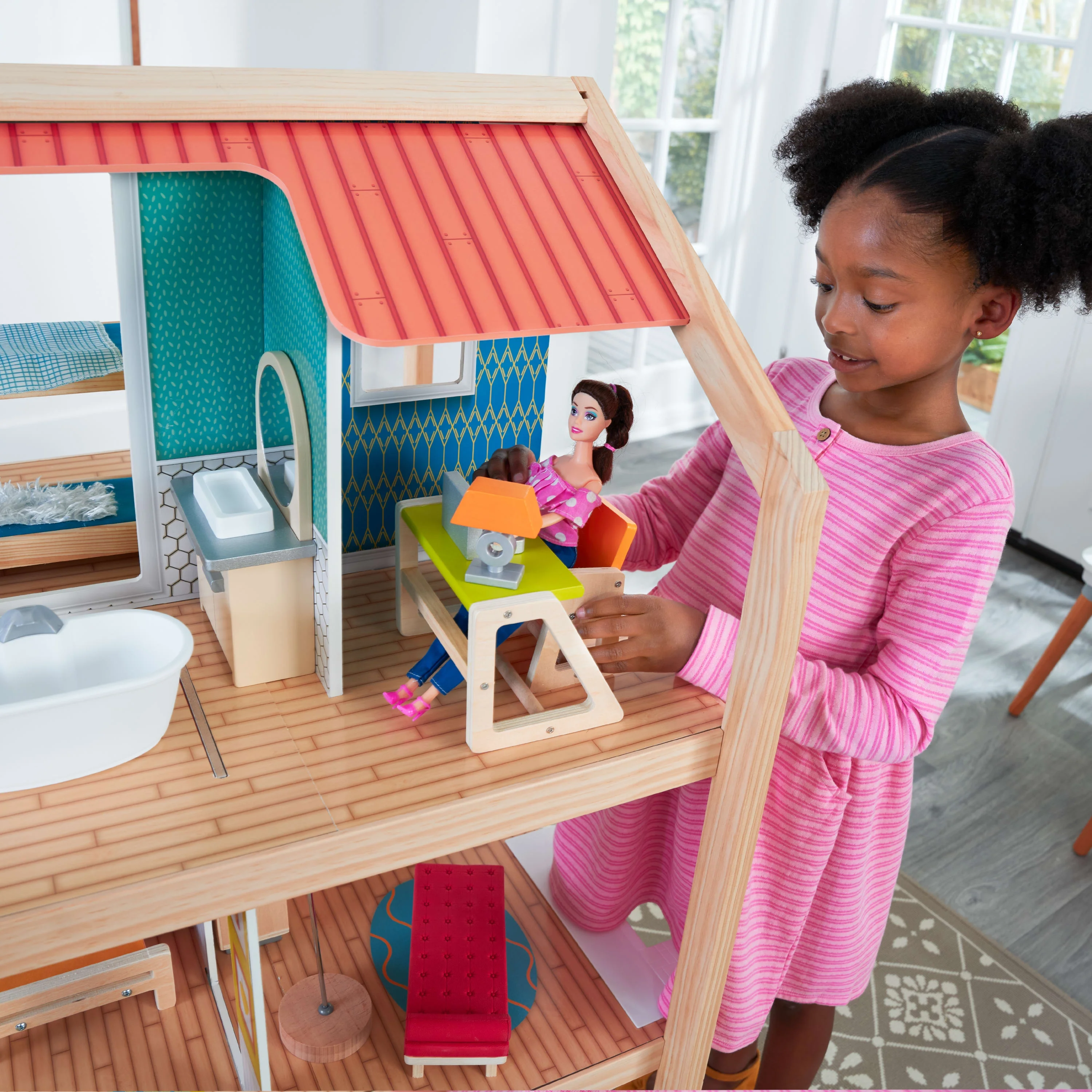 KidKraft So Stylish Mansion Wooden Dollhouse with 42 Accessories