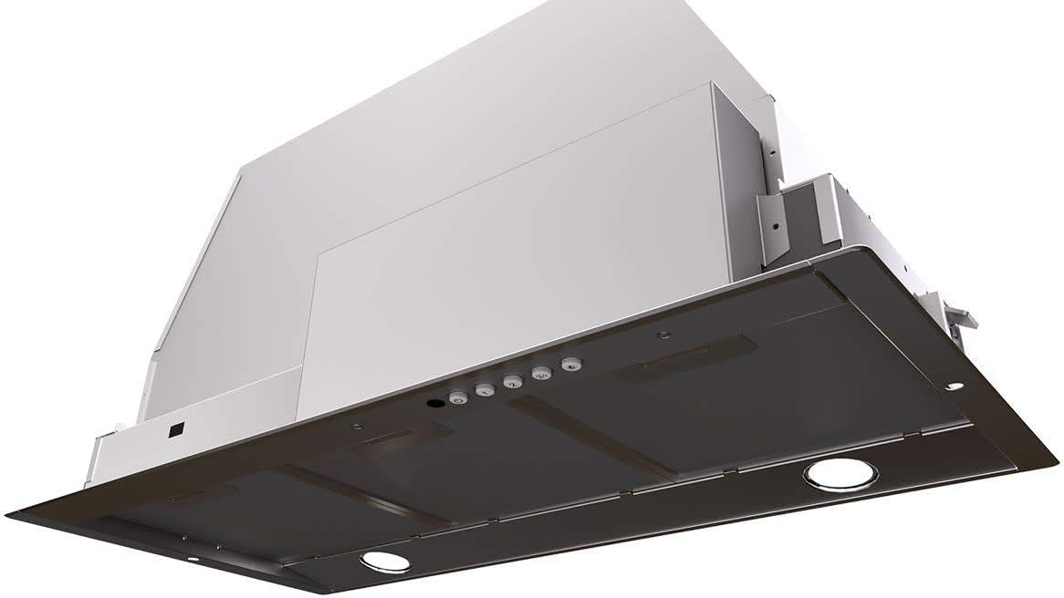 Faber INHC29SSV 29 Inca HC Insert Range Hood with Variable Air Management System 4 Speed Electronic Controls with White LED Delay Auto Shut Off Intensive Speed and Dishwasher Safe Mesh Filters in Stainless Steel