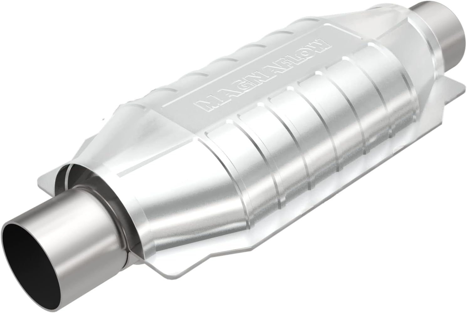 MagnaFlow Universal Catalytic Converter California Grade CARB Compliant 334009 - Stainless Steel 3in Inlet/Outlet Diameter, 16in Overall Length, No O2 Sensor - CA Legal Replacement