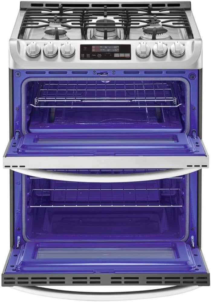 LG LTG4715ST 6.9 CF / 30" Gas Double Slide-In Range, ProBake Convection, ThinQ