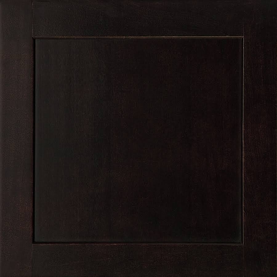 Shenandoah Breckenridge 14.5625-In x 14.5-In Espresso Maple Shaker Cabinet Sample 97807, Black