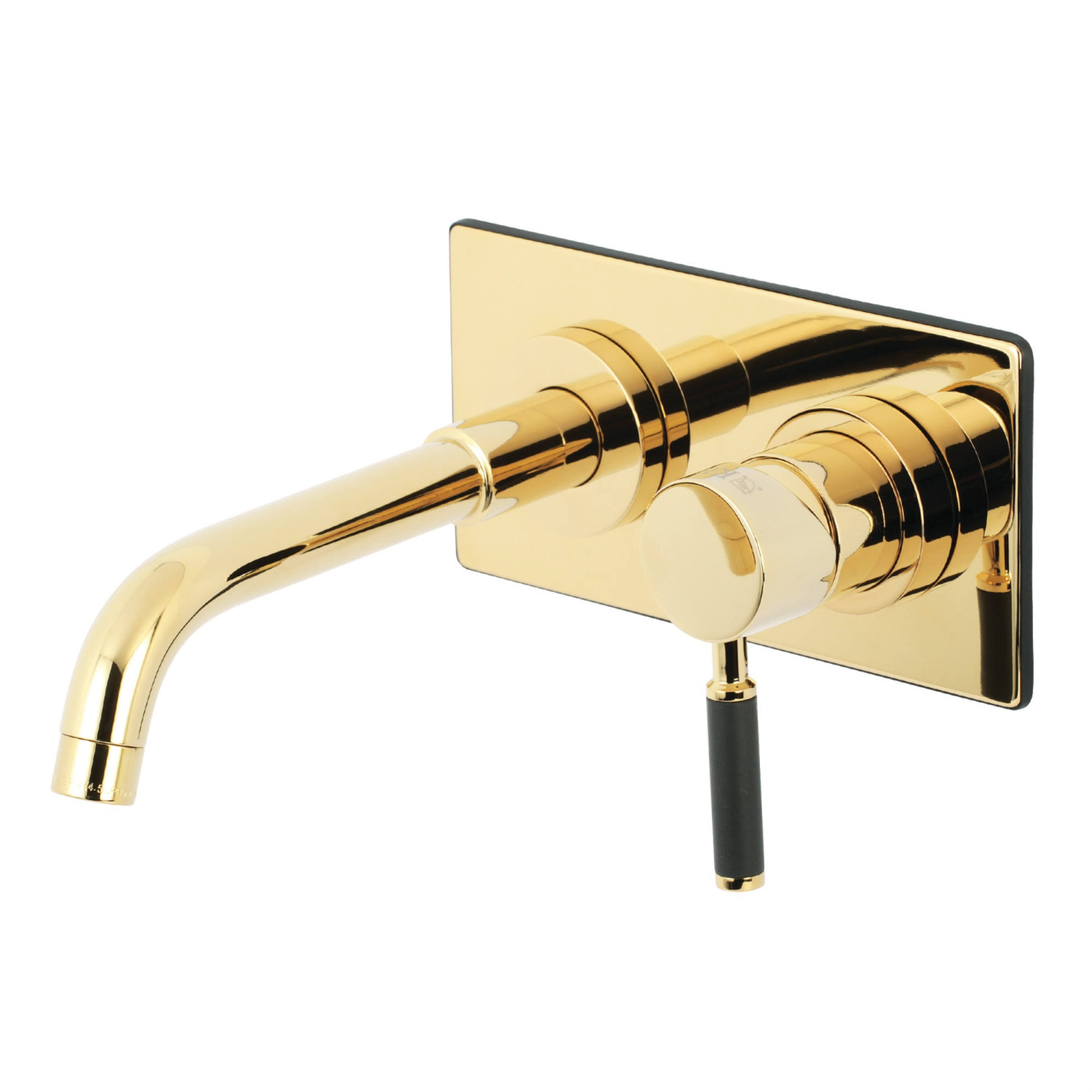 Kingston Brass KS8112DKL Single-Handle Wall Mount Bathroom Faucet, Polished Brass