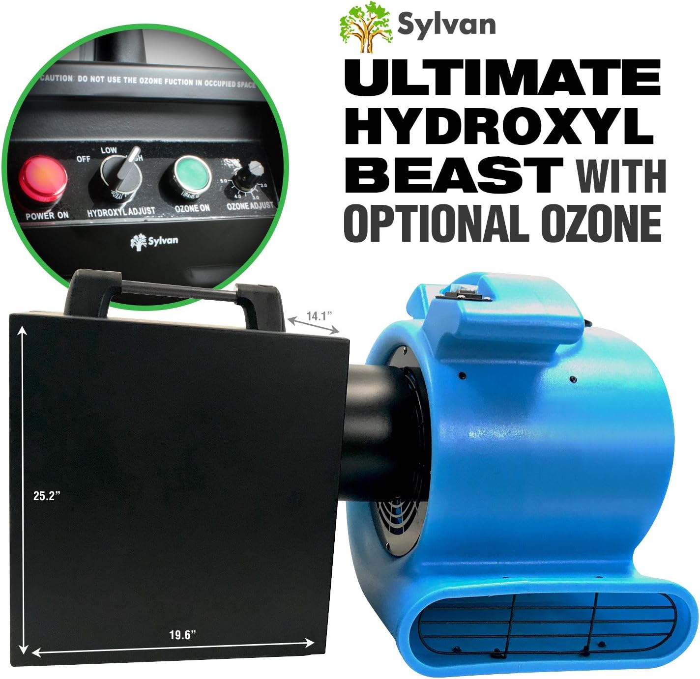 SYLVAN ULTIMATE HYDROXYL UV BEAST HX-5000 HYDROXYL GENERATOR WITH OPTIONAL AND ADJUSTABLE OZONE BLAST