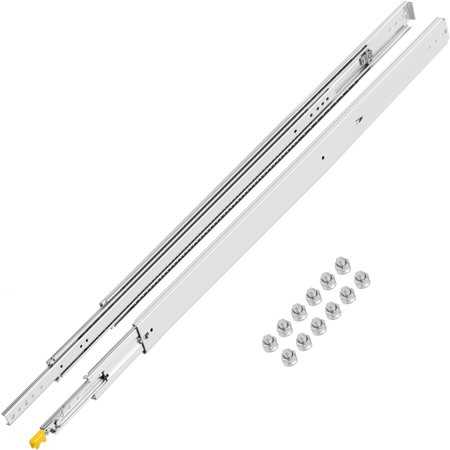 VEVOR Heavy Duty Drawer Slides 60 Length Locking Drawer Slides 500lbs Load Capacity Long Full Extension Drawer Slide 1 Pair Side Mount Ball Bearing - Shop Hardware Tools Online Store