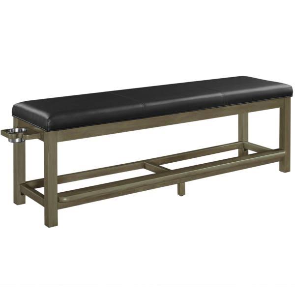 Ram Game Room Spectator Storage Bench, Slate