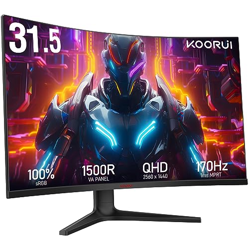 Koorui Gaming Monitor Qhd Wide 1440P 170 monitor