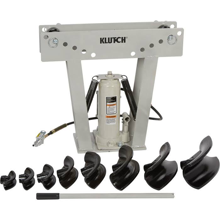 Klutch 16-Ton Air/Hydraulic Pipe Bender - 3inch Capacity 153782K