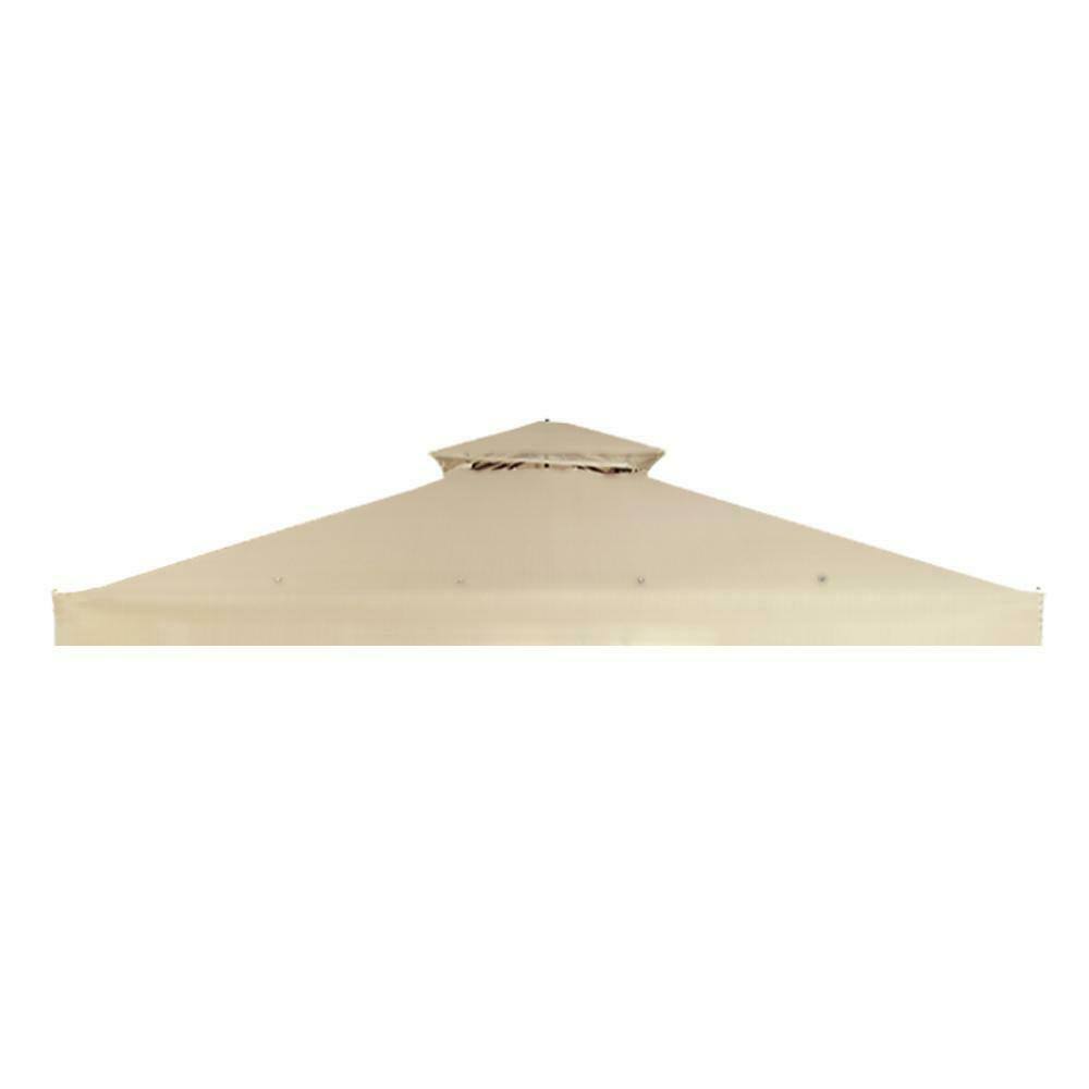 Garden Winds Replacement Canopy 350 Beige Arrow Gazebo Ultra Stitch Fabric Top