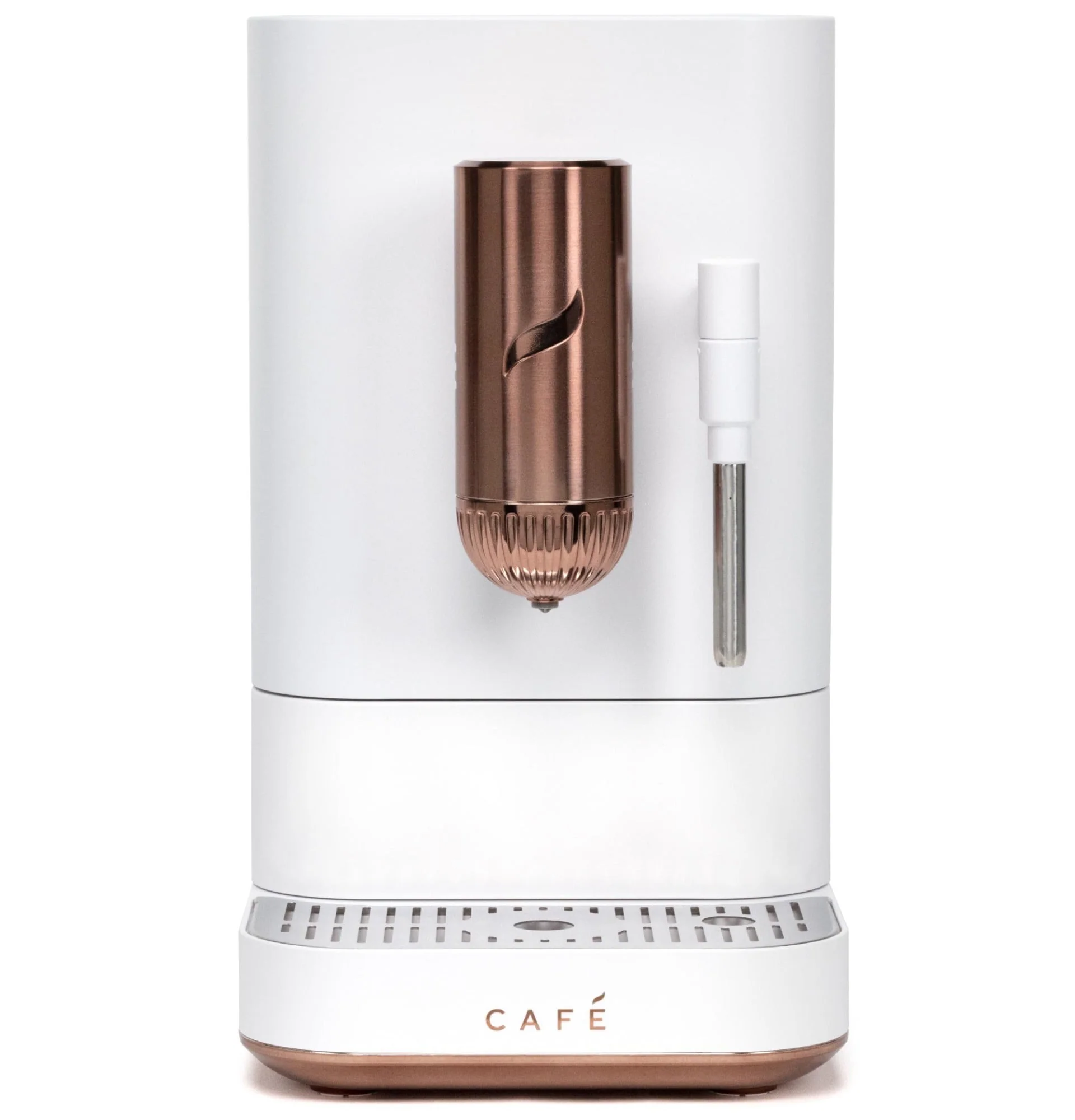 Café Affetto Automatic Espresso Machine + Milk Frother | Built-In & Adjustable Espresso Bean Grinder | One-Touch Brew in 90 Seconds | Matte Black, 1.2 Liter, (C7CEBBS3RD3)