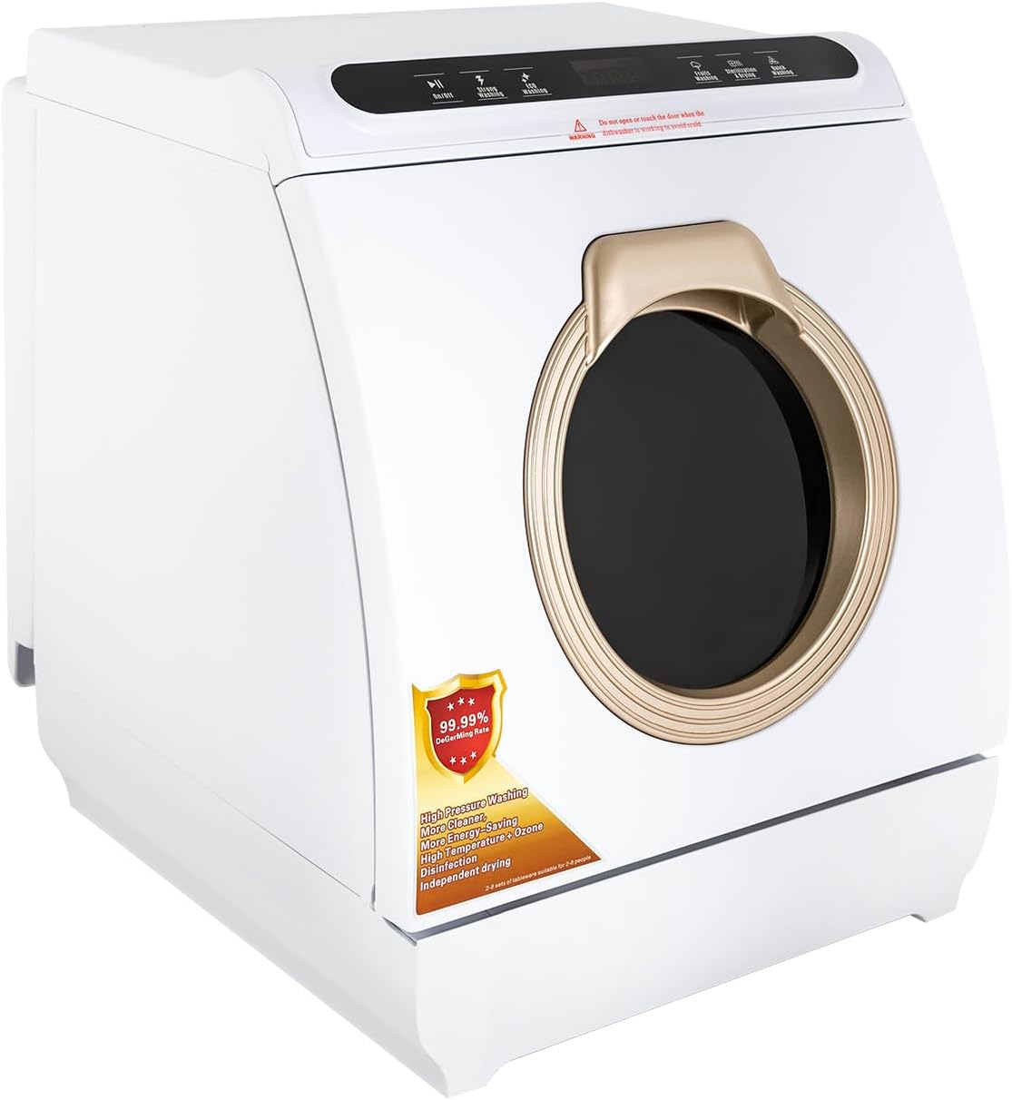 Dishwasher,900W Portable Countertop Dishwasher with 7L Built-In Water Tank,No Hookup Needed,5 Programs, for Small Homes,Apartments, Dormitories,Campers,RVs,110V